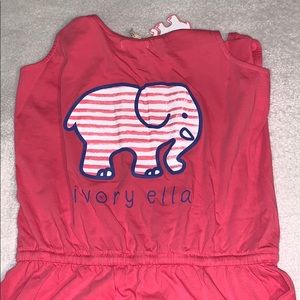 PINK IVORY ELLA ROMPER NWT